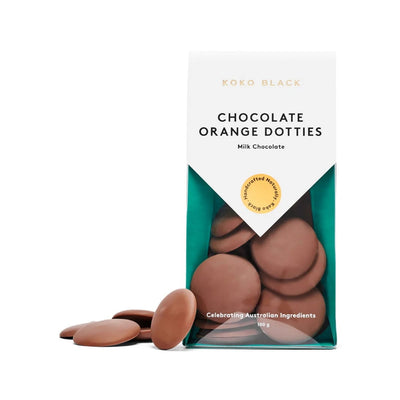 Koko Black Chocolate Orange Dotties Milk | 100g