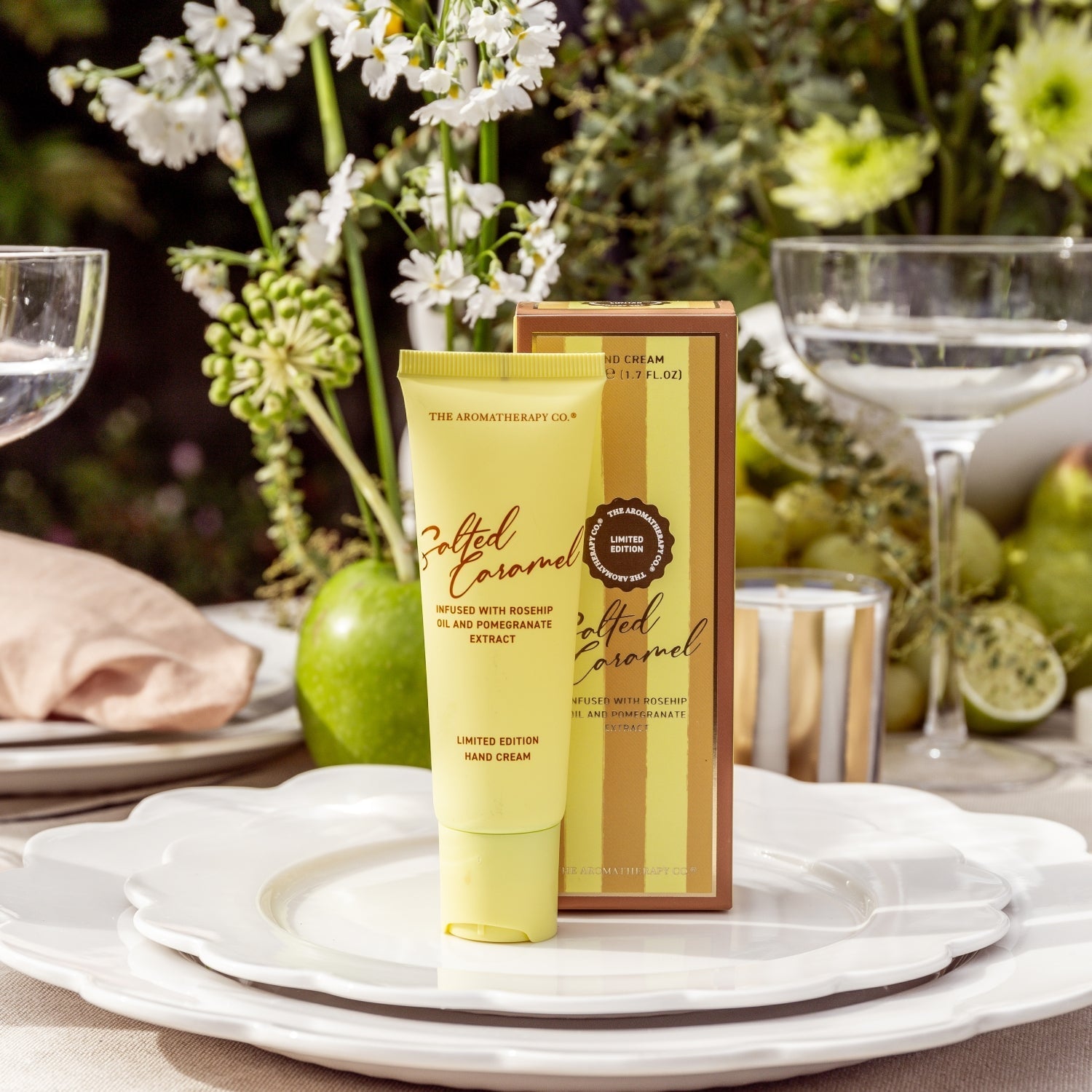 Festive Hand Cream 50ml Salted Caramel - The Aromatherapy Company