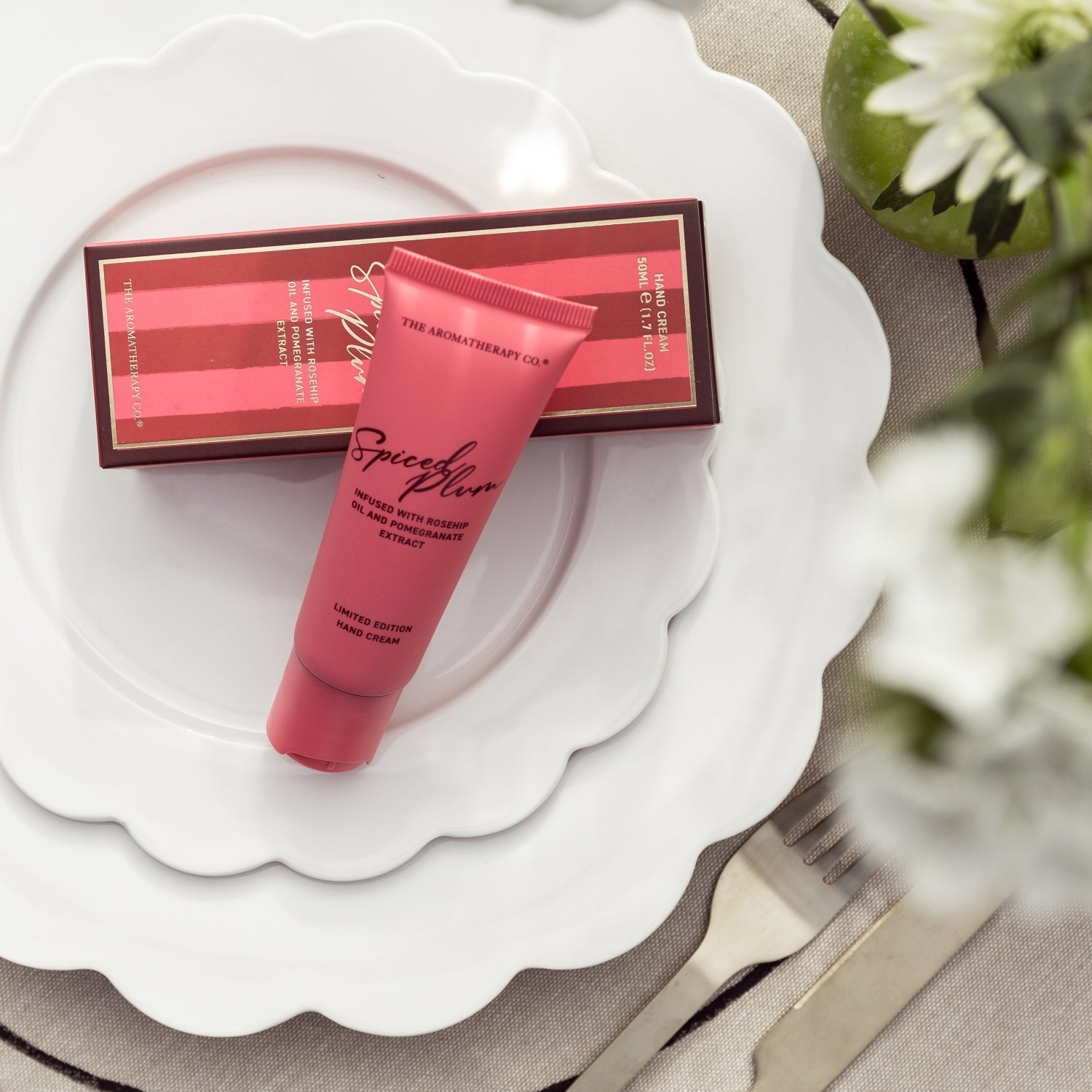 Festive Hand Cream 50ml Spiced Plum - The Aromatherapy Company