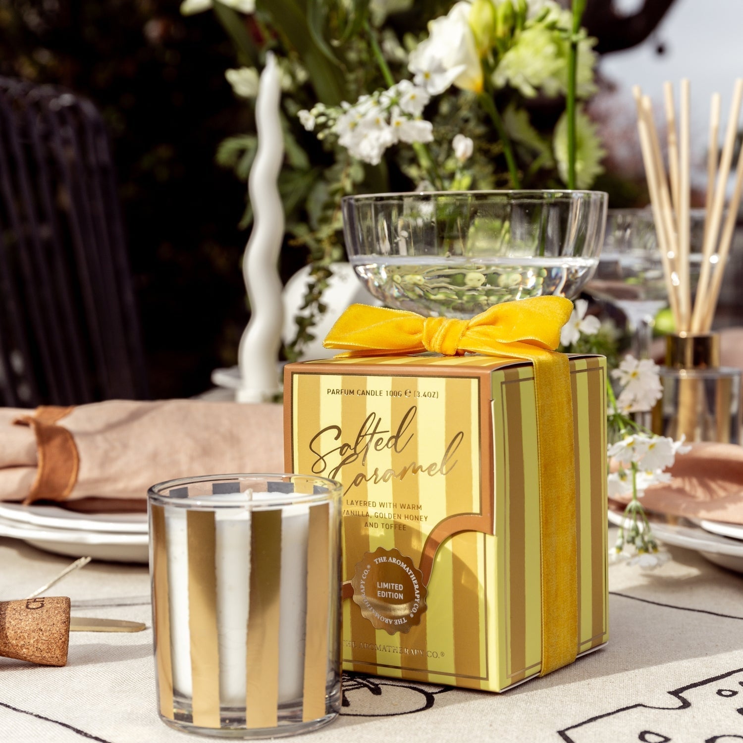 Festive Votive Candle 100g Salted Caramel