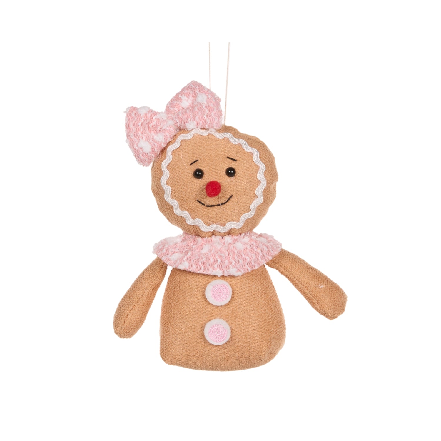Holly & Ivy Hanging Miss Pastel Ginger Ornament