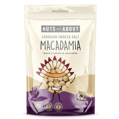 Nuts About Canadian Smoked Macadamia Nuts 35g-Pantry-Nuts About-iPantry-australia