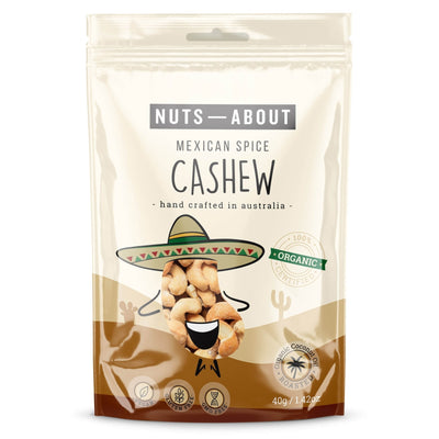 Nuts About Mexican Spice Cashews 40g-Pantry-Nuts About-iPantry-australia