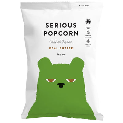Serious Popcorn Real Butter 70g - Serious Food Co.