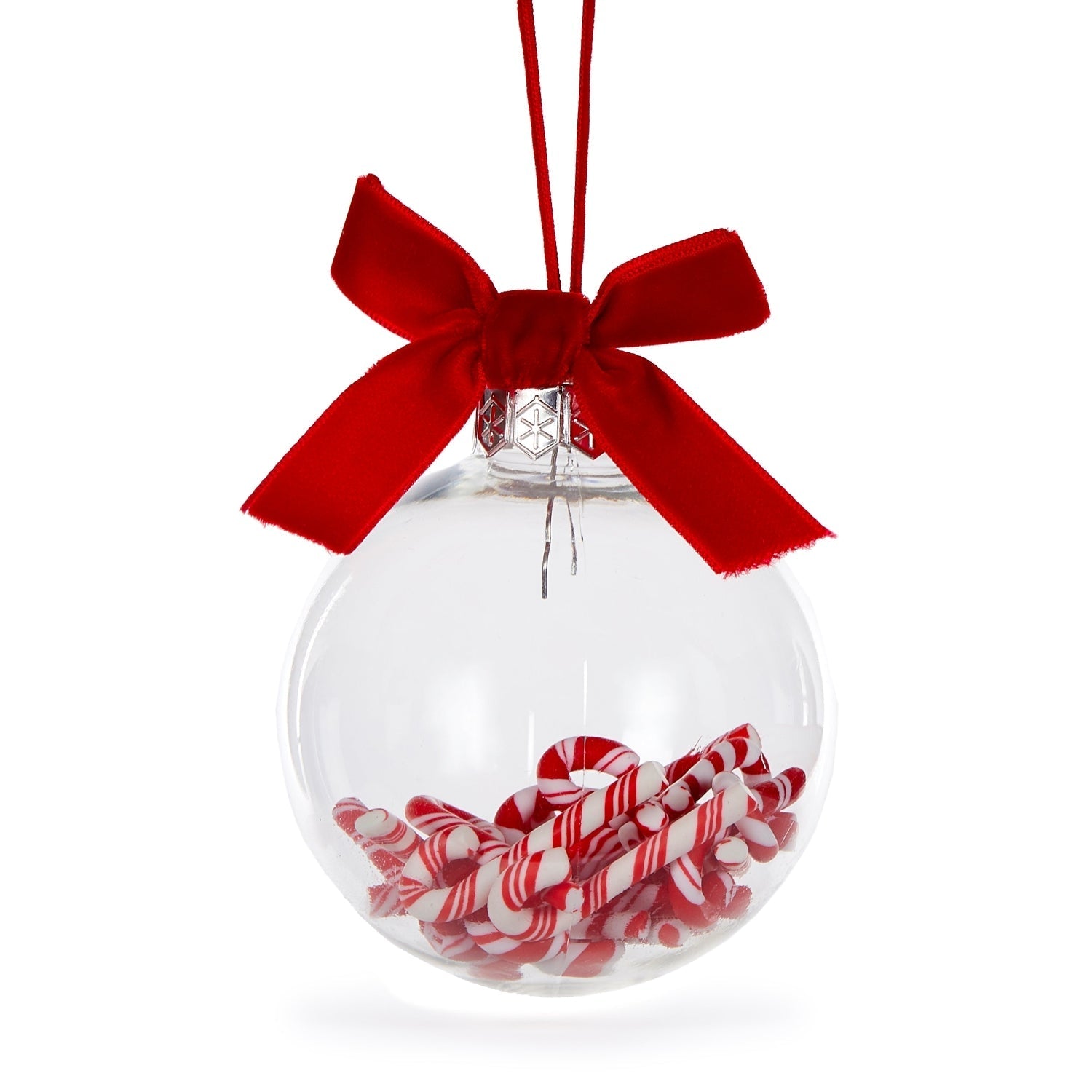 Holly & Ivy Candy Cane Filled Hanging Bauble