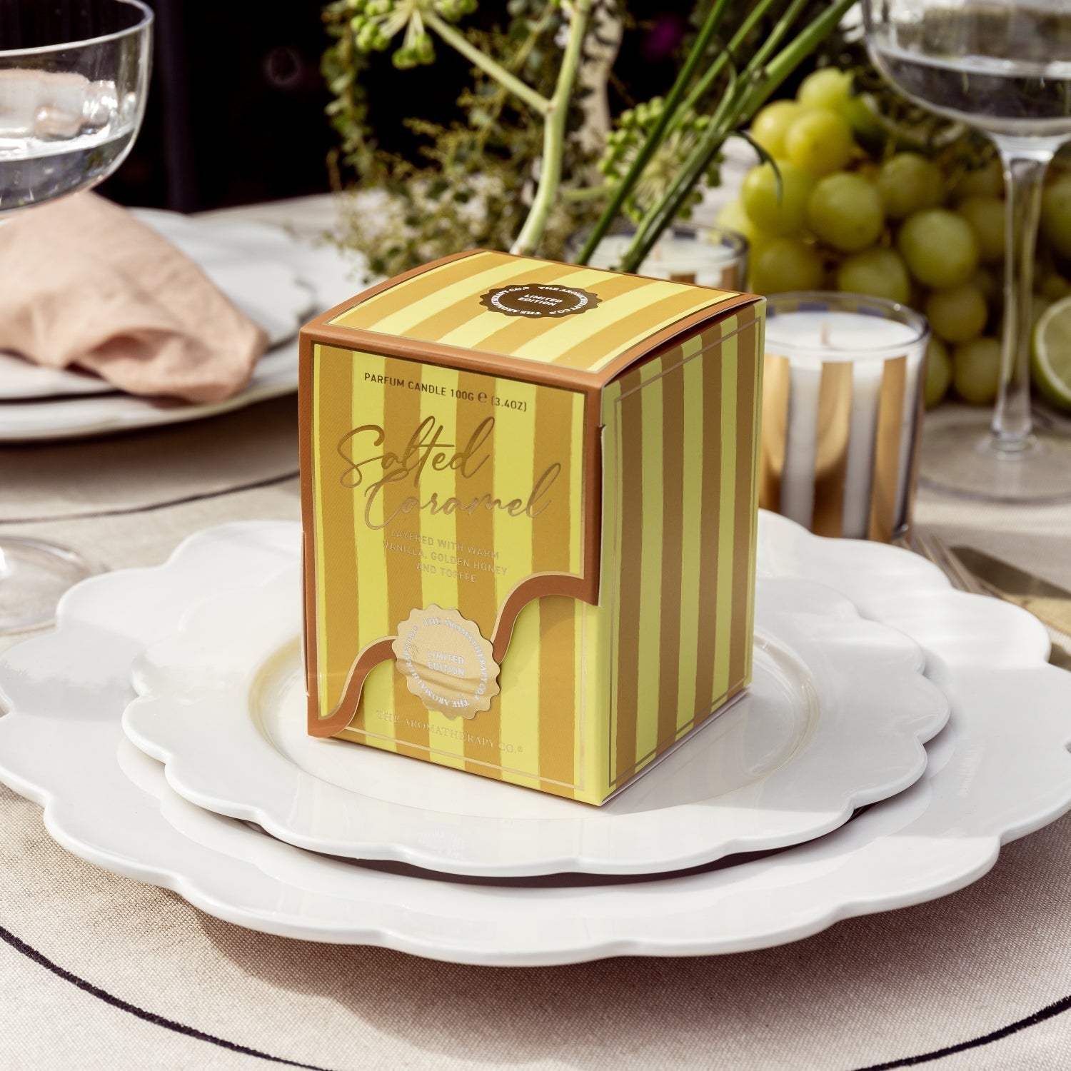 Festive Votive Candle 100g Salted Caramel