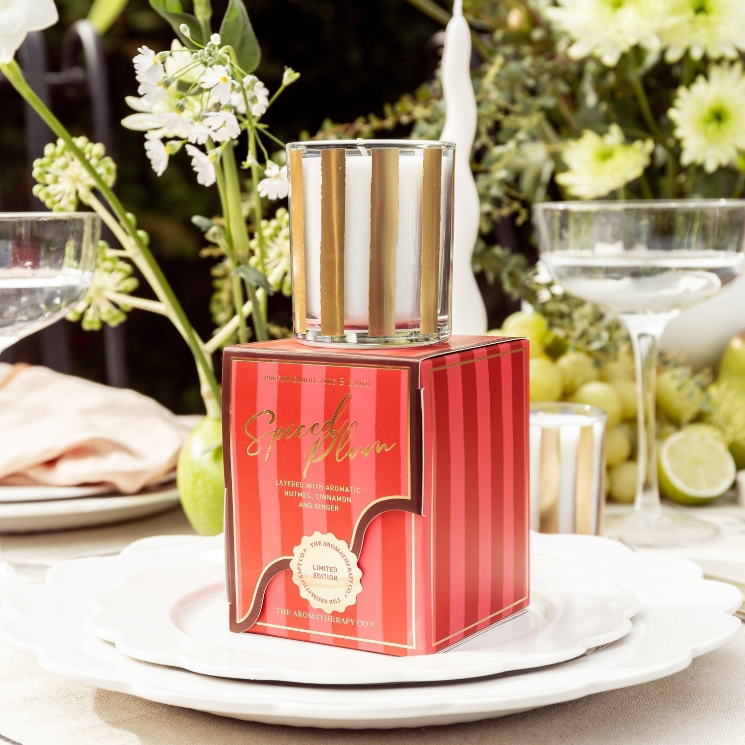 Festive Votive Candle 100g Spiced Plum