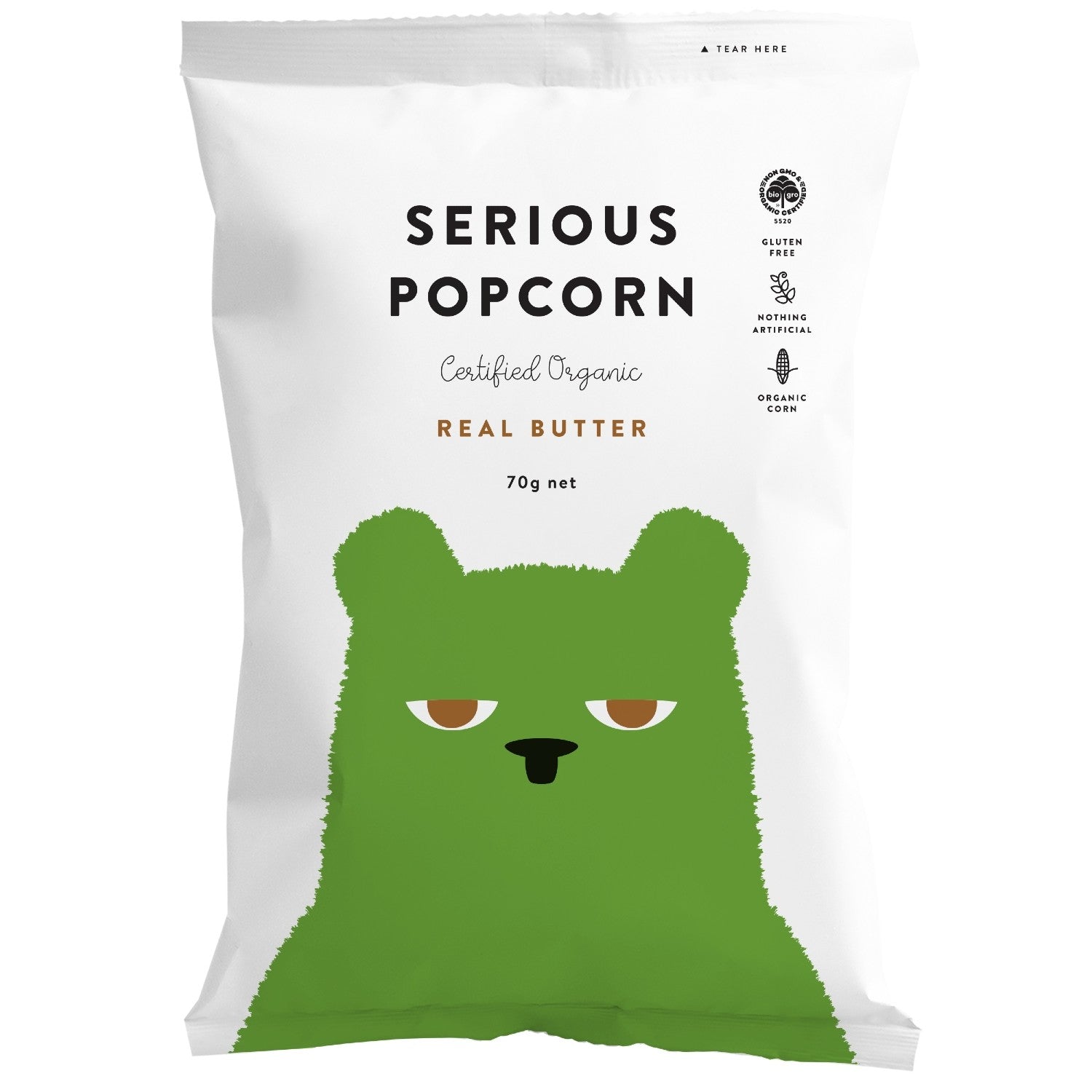 Serious Popcorn Real Butter 70g - Serious Food Co.